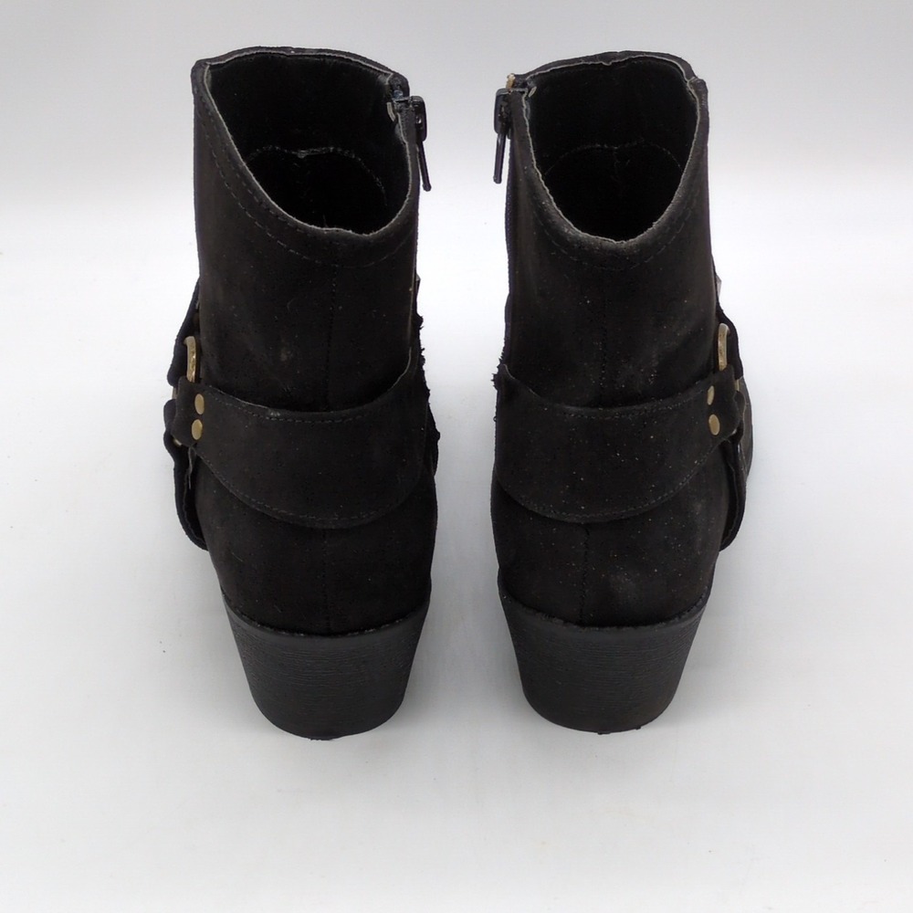 Life Stride Boots Womens Jackson‎ Black 8.5 Western Ankle Shoe Studded Side Zip - Picture 2 of 11
